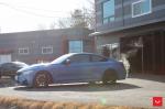 BMW M4 Coupe Yas Marina Blue on Vossen Wheels (CVT) 2017 года